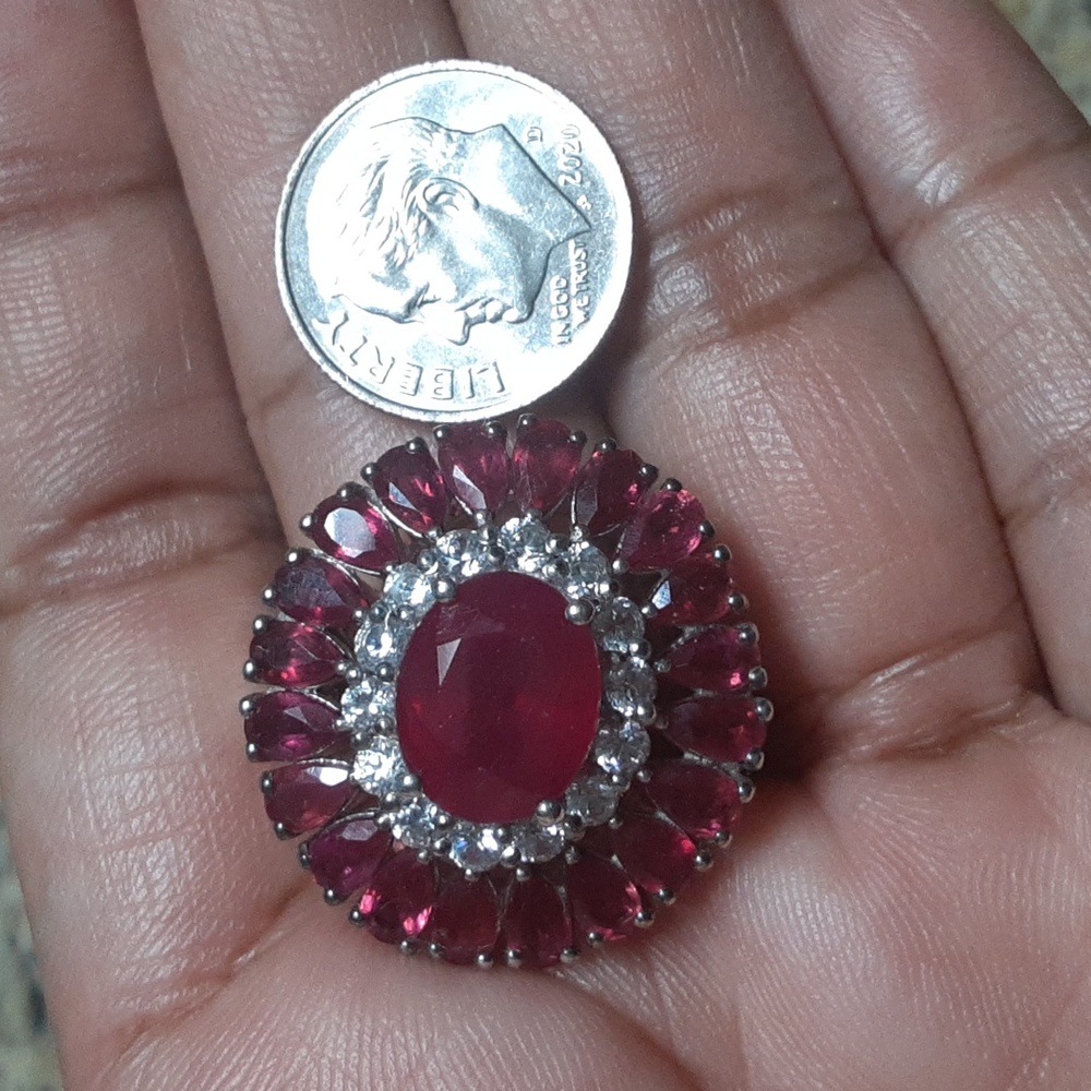 925 Genuine Ruby Ring. - image 5